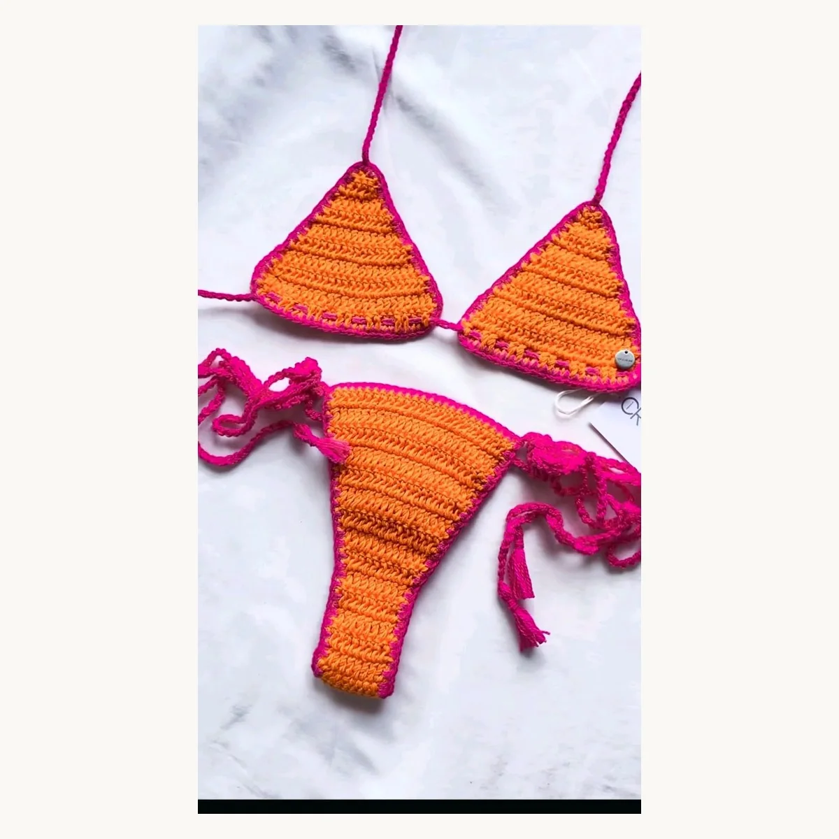 Bikinis et maillots crochet fait main ZolaBelle, reference ZB014.