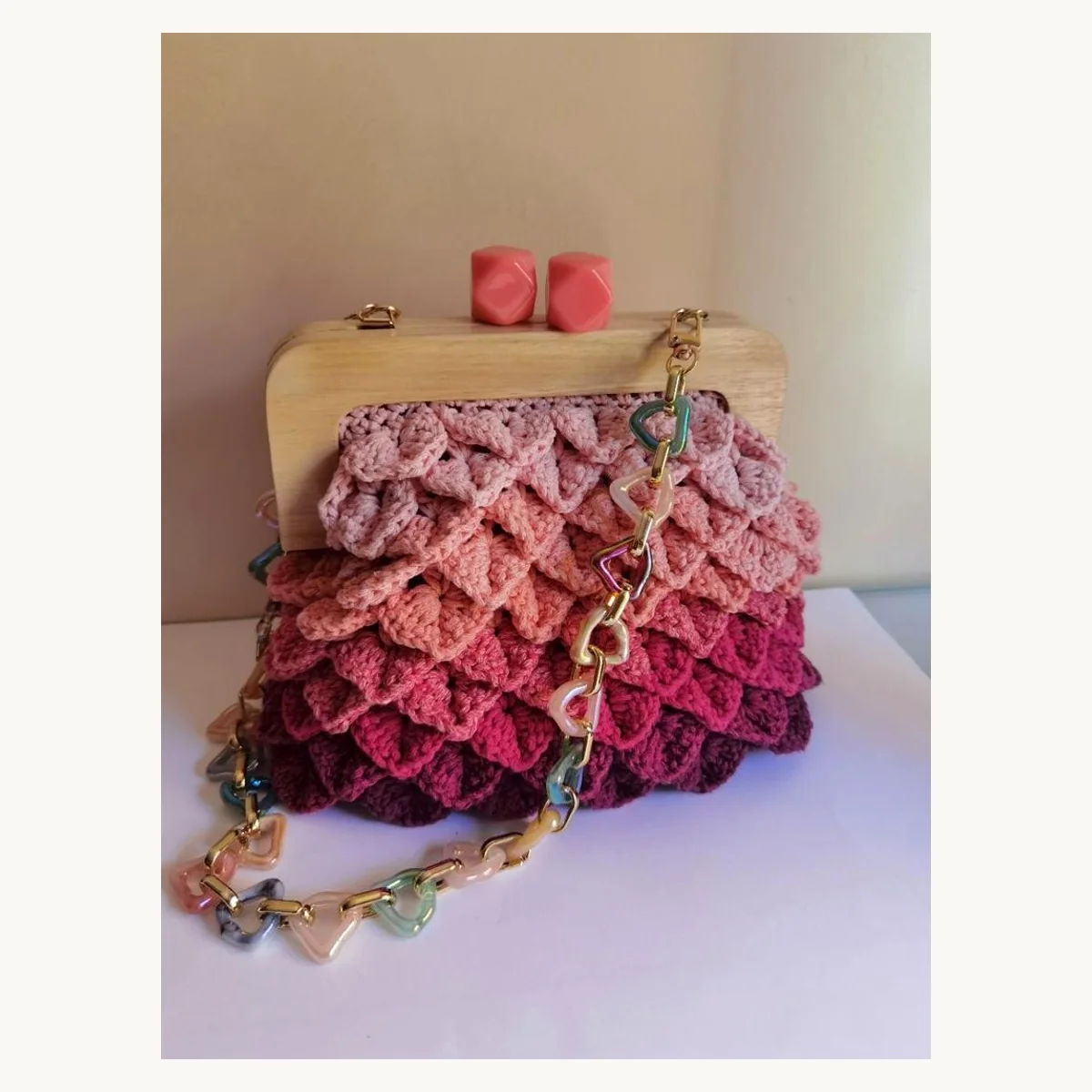 Sacs a main crochet fait main ZolaBelle, reference ZB065.